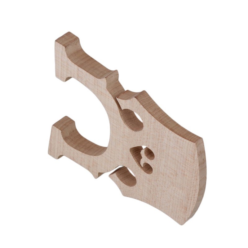 Mxfans Cello Bridge 4/4 Full Size Burlywood Maple Bridge for Cello Strings Wood Set of 5 - Image 3